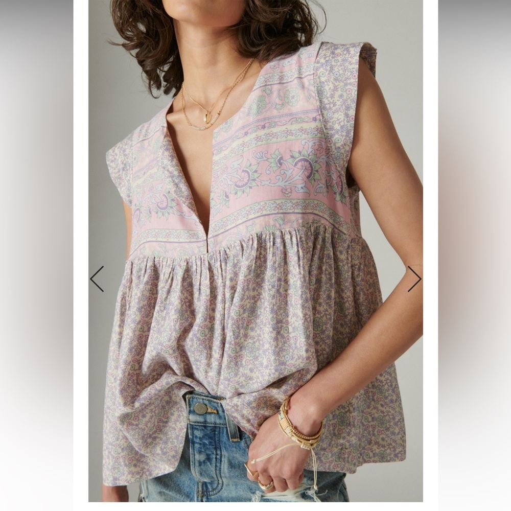 Flowy flutter-sleeve top from Lucky